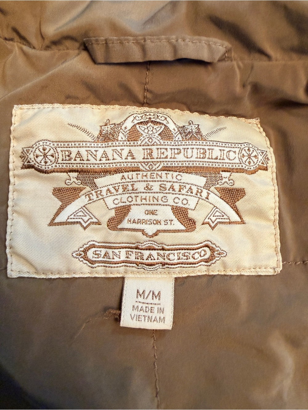 Vintage Banana Republic Size Medium Authentic Safari & Travel Clothing Co. Brown - Picture 4 of 10
